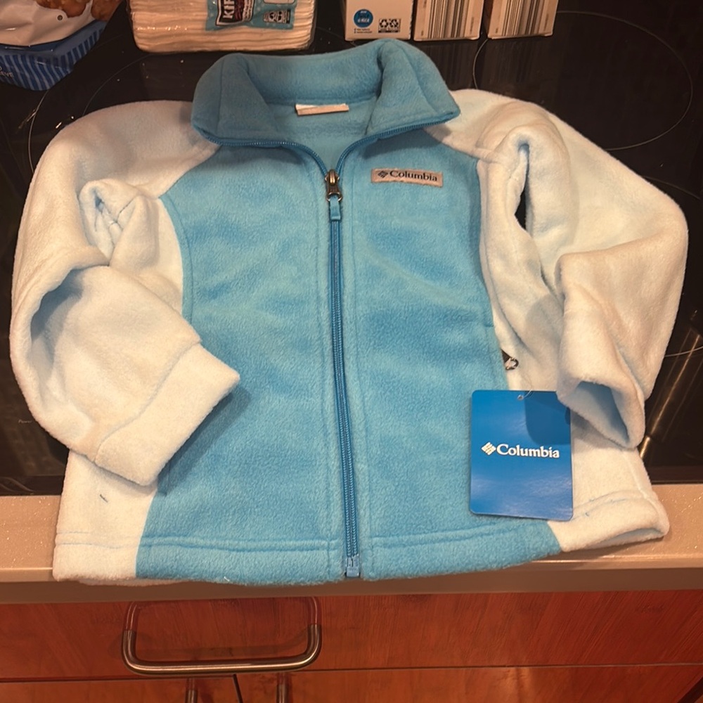 Columbia Blue Fleece Jacket for Outdoor Comfort
